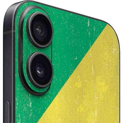 Republic of the Congo Flag Distressed iPhone 16 Plus Skin